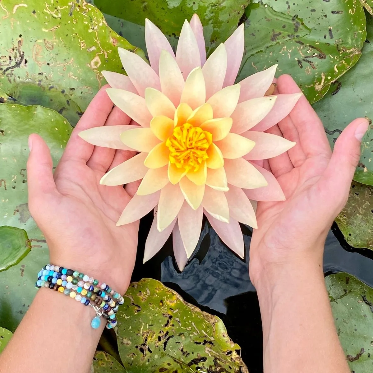 Mindfulness Chakra Wrap Bracelet with Healing Stones