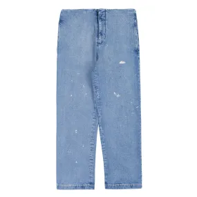 MM6 Maison Margiela Paint Splatter Straight Leg Jean Indigo