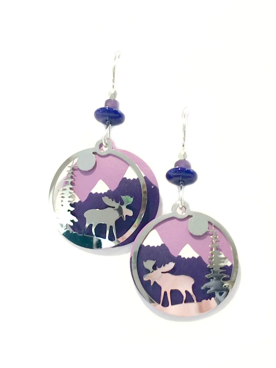 Moose in the Woods Earrings by Sienna Sky