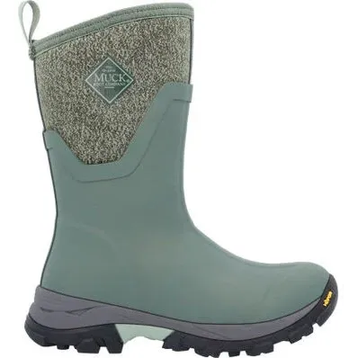 Muck Women's Vibram Arctic Ice WP Agat Mid Work Boot -Forest- MAGMW20