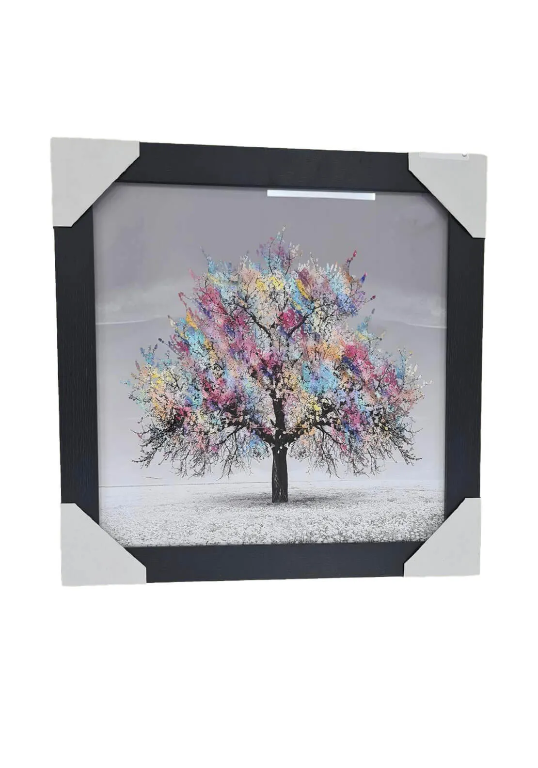 Multi-Coloured Tree Wall Art 47cm x 47cm