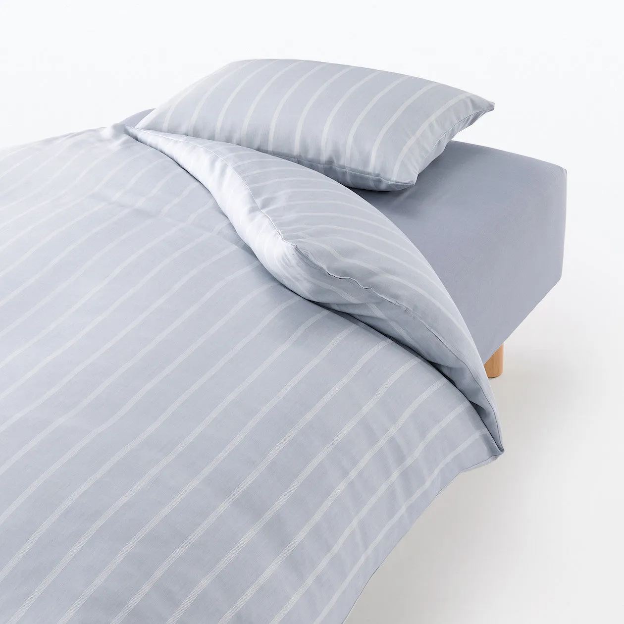 Natural Lyocell - Stripe Duvet Cover