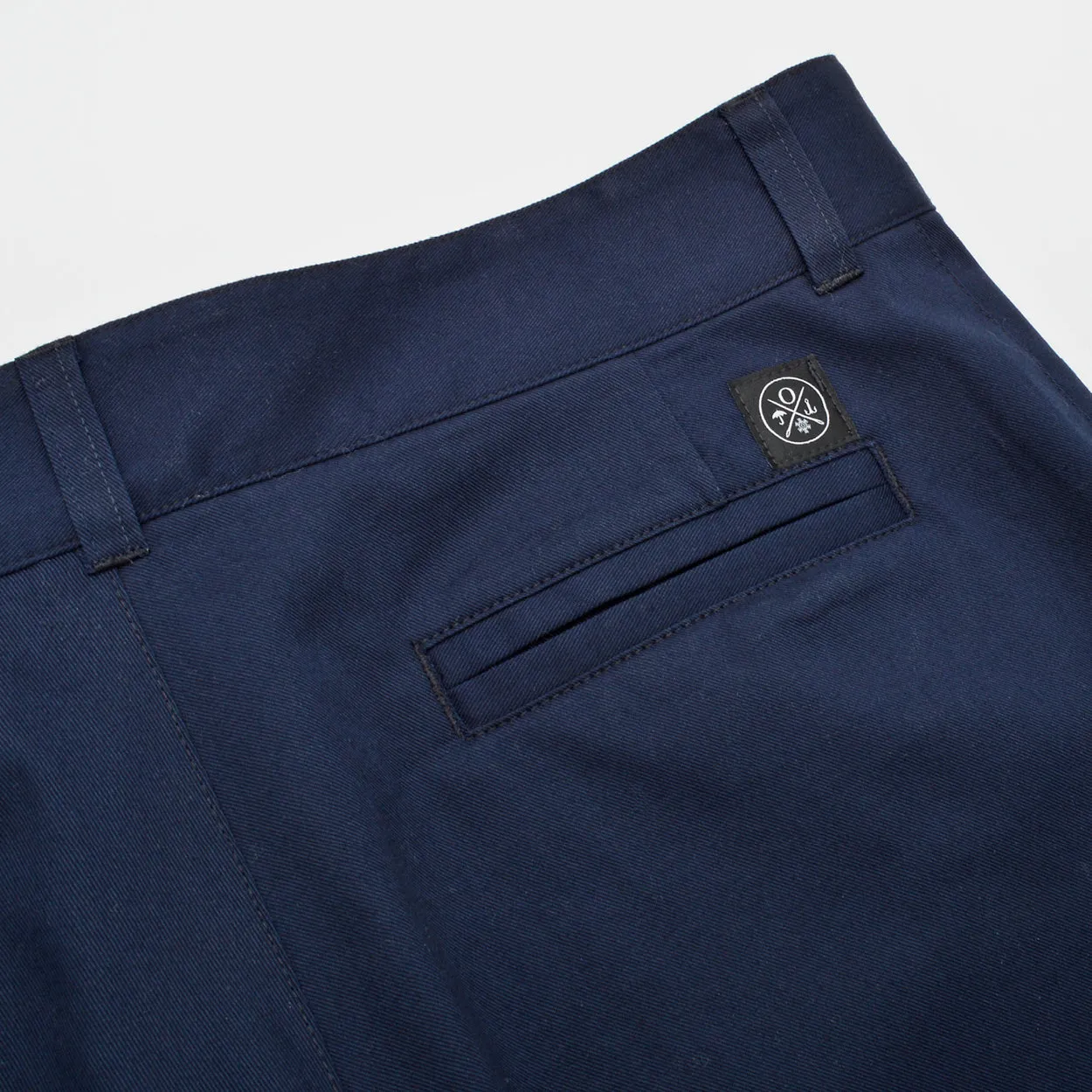 Navy Twill Shorts