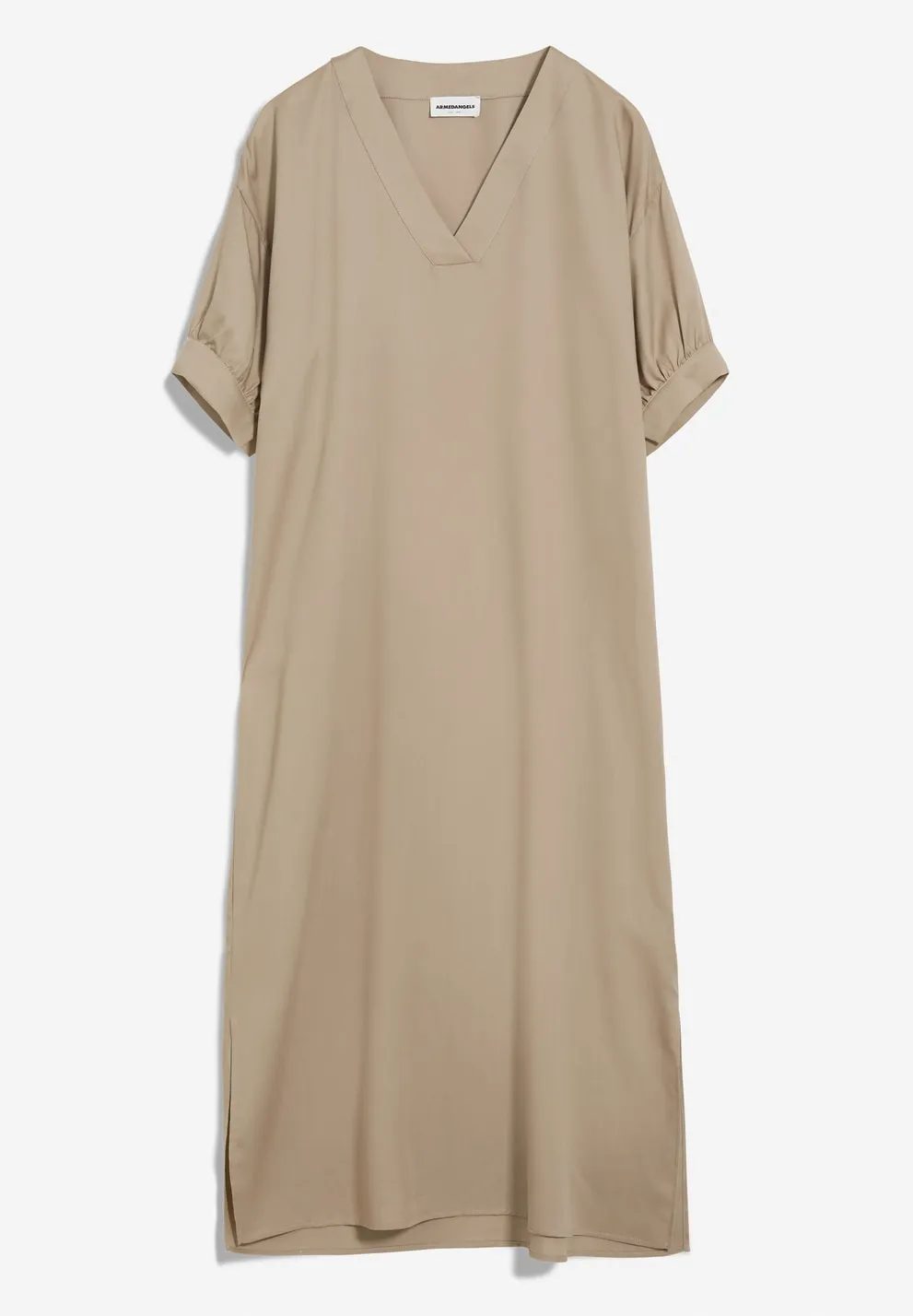 Nerisaa Light Desert Short Sleeve Maxi Dress In Tencel Sizes L & XL