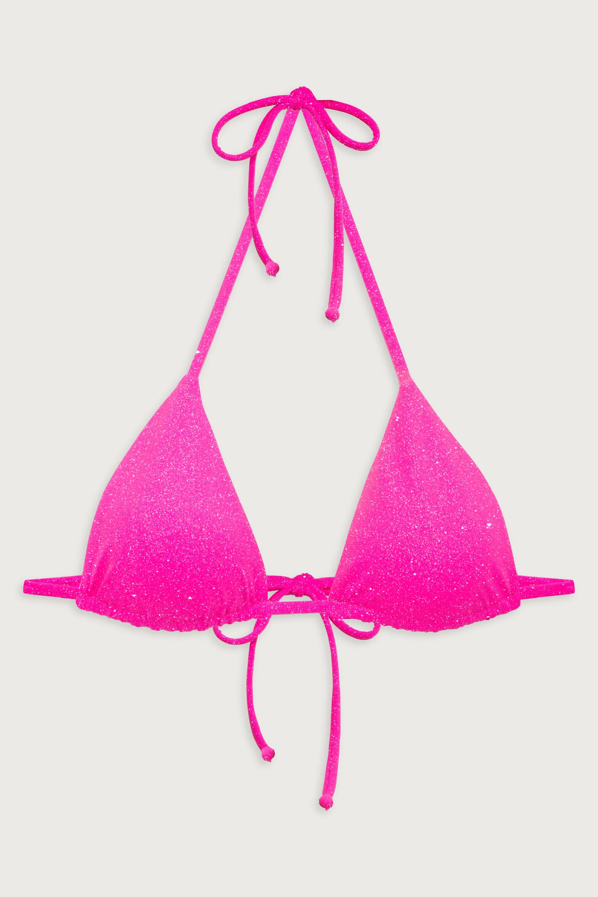 Nick Glitter Triangle Bikini Top - Cosmos