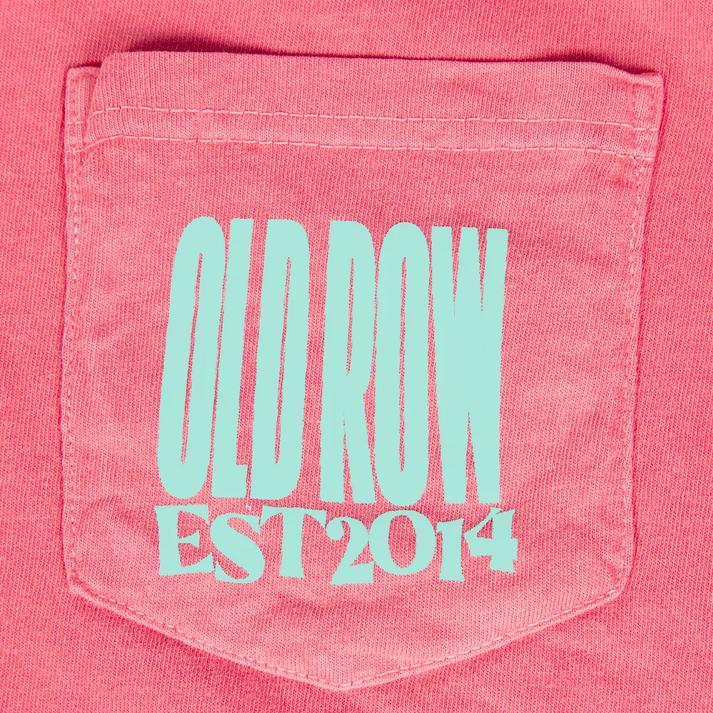 Old Row Smiley Pocket Tee