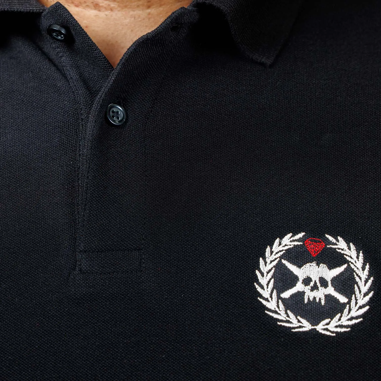 Organic Polo V2.0  (Black/Organic Cotton)