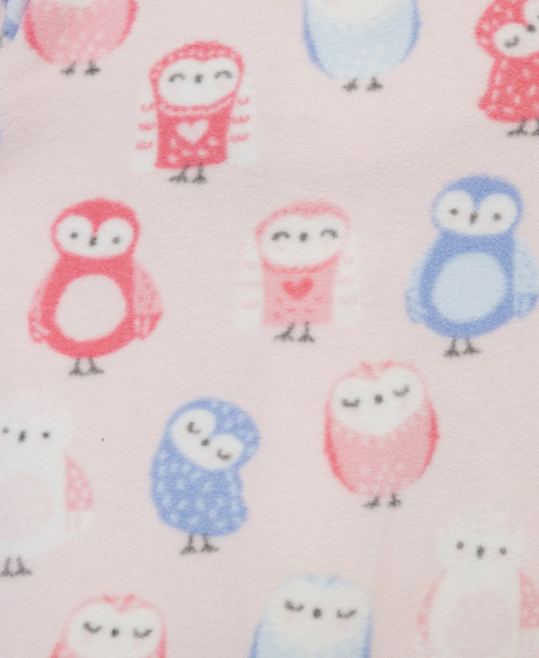 Owl Fleece 2-Way-Zip Sleeper Footie (3M-9M)