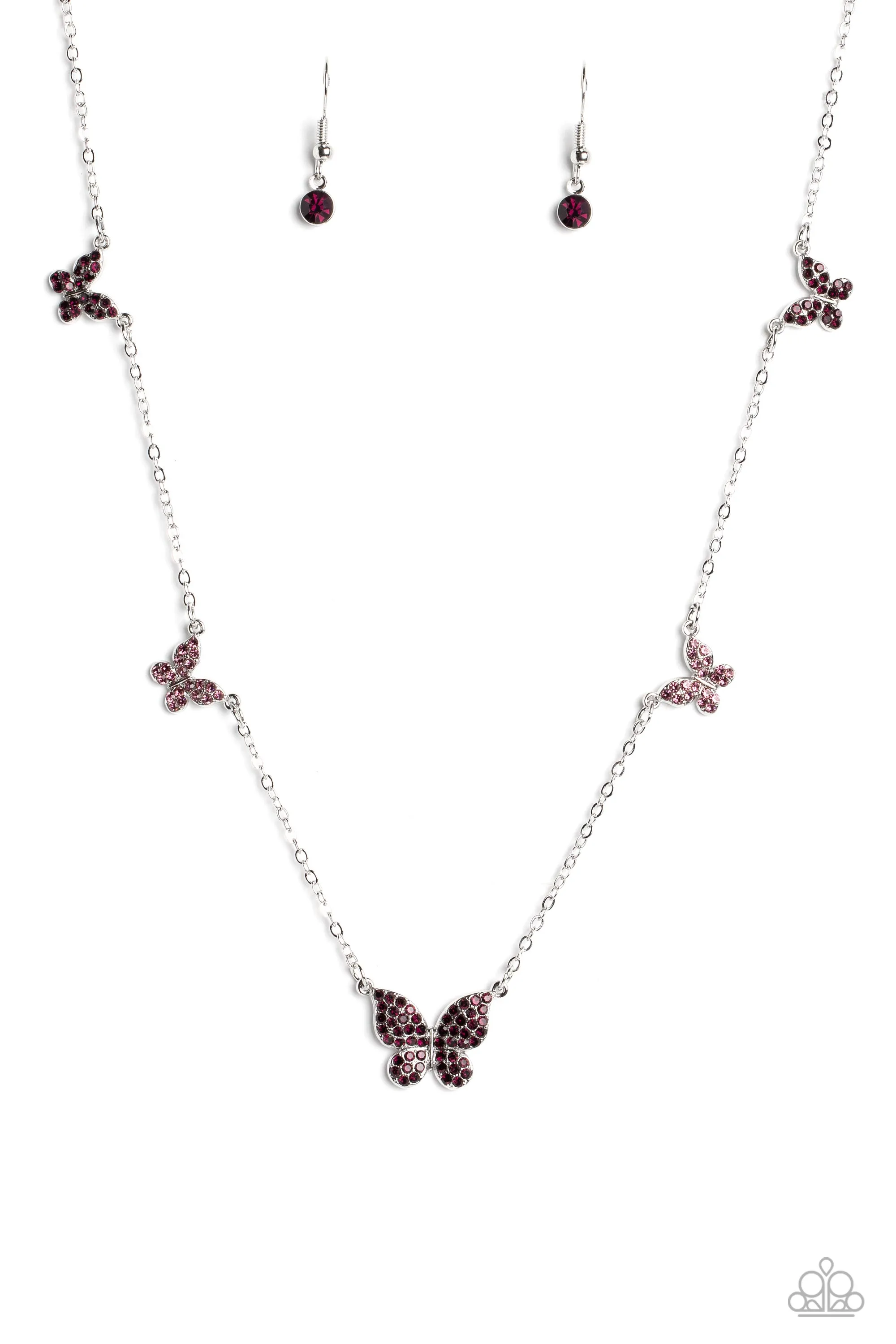 Paparazzi FAIRY Special Purple Necklace & Earring Set