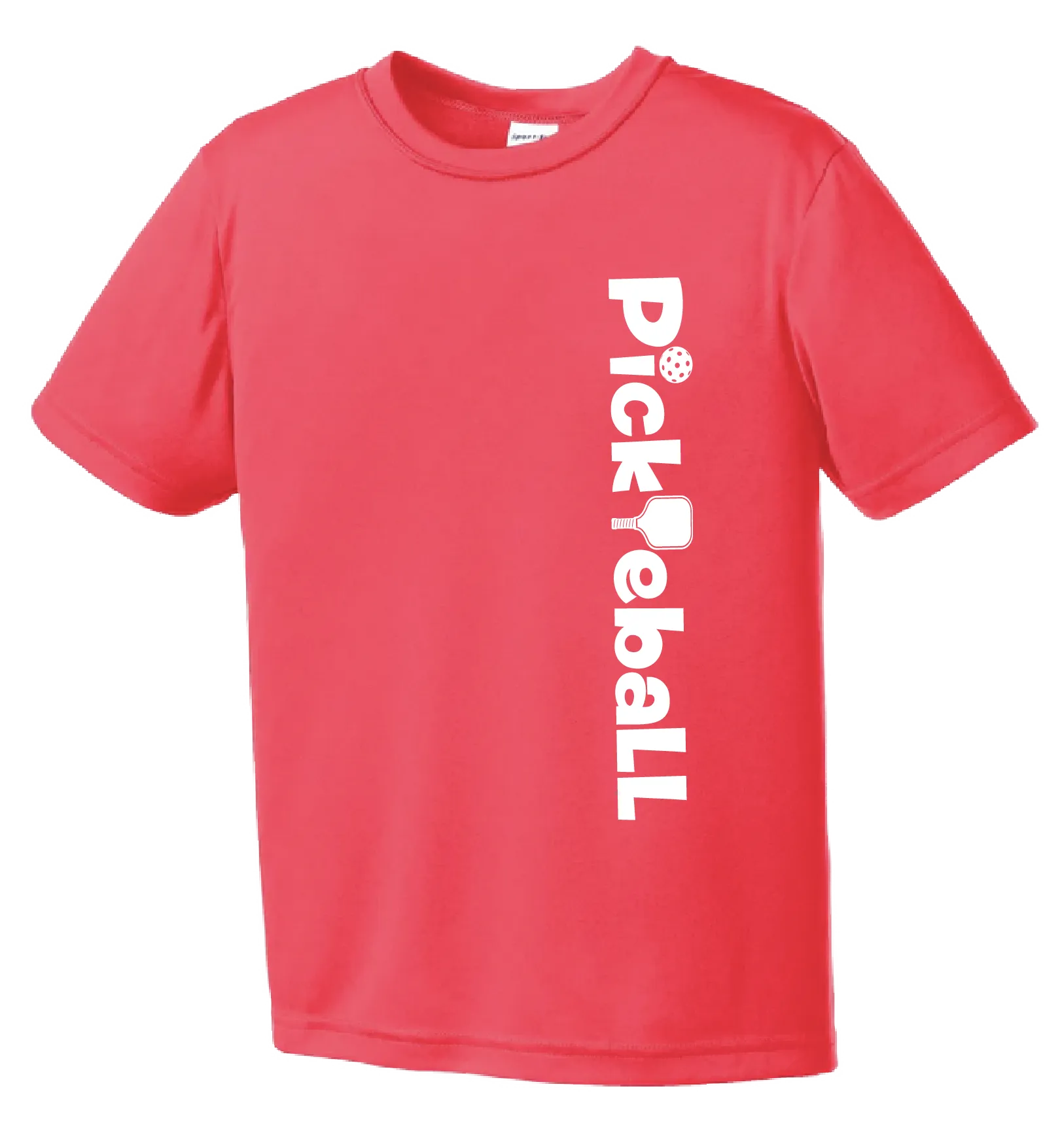 Pickleball (Horizontal) Customizable | Youth Short Sleeve Athletic Pickleball Shirt | 100% Polyester