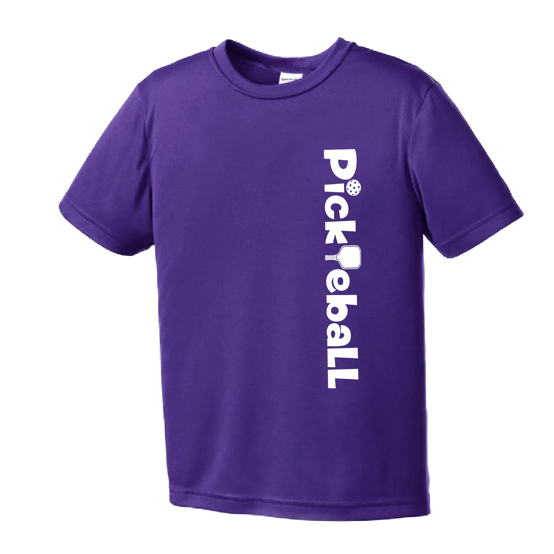 Pickleball (Horizontal) Customizable | Youth Short Sleeve Athletic Pickleball Shirt | 100% Polyester