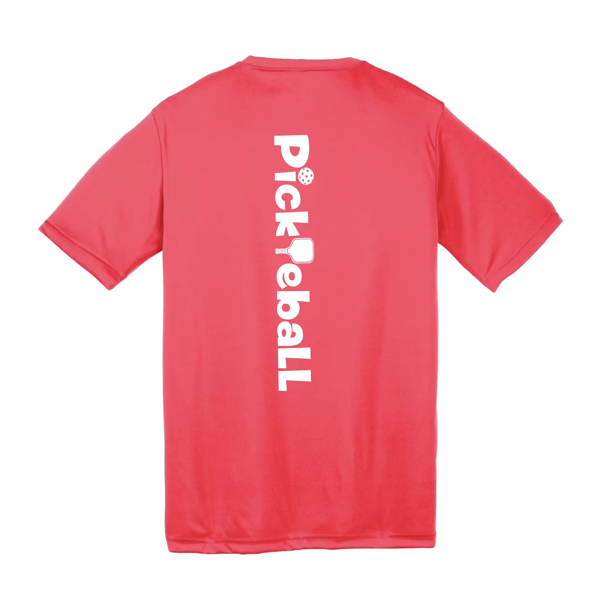 Pickleball (Horizontal) Customizable | Youth Short Sleeve Athletic Pickleball Shirt | 100% Polyester