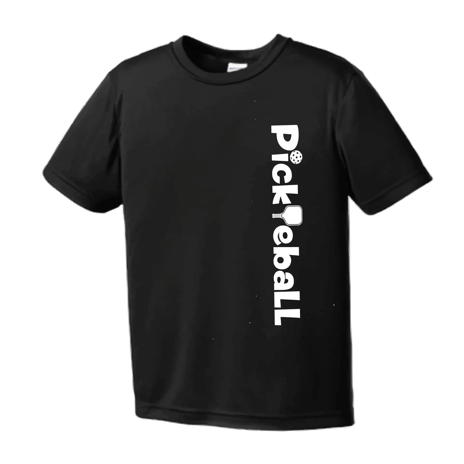 Pickleball (Horizontal) Customizable | Youth Short Sleeve Athletic Pickleball Shirt | 100% Polyester