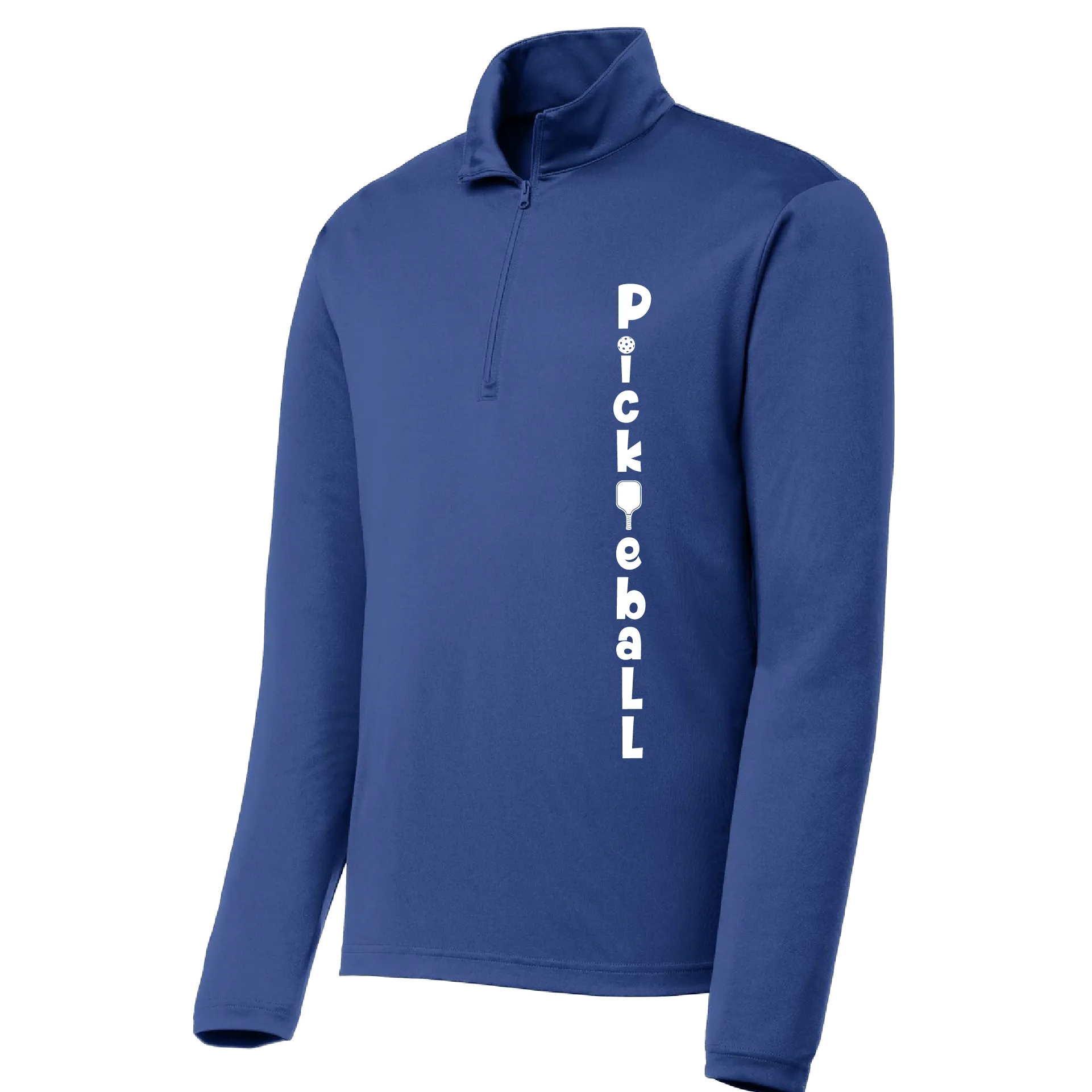 Pickleball (Vertical) Customizable | Men's 1/4 Zip Pullover Athletic Shirt