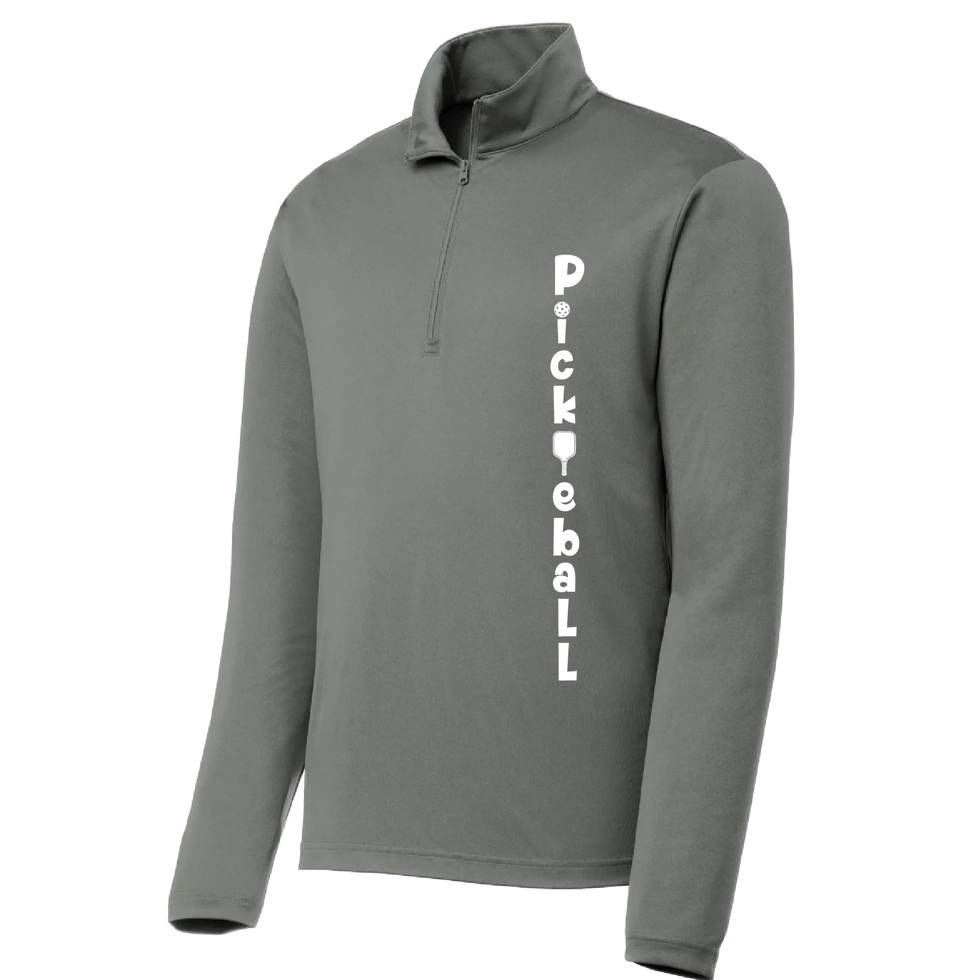 Pickleball (Vertical) Customizable | Men's 1/4 Zip Pullover Athletic Shirt