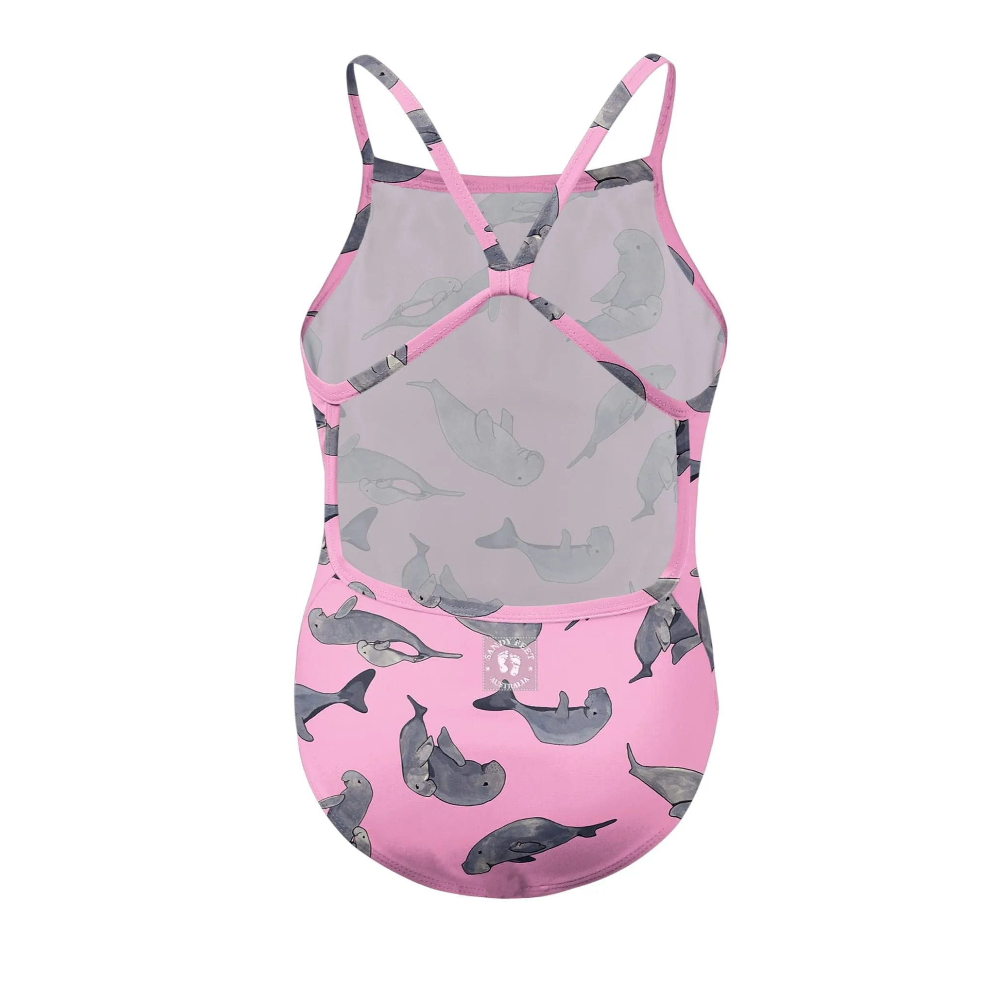 Pink Dugong Racerback Swimsuit