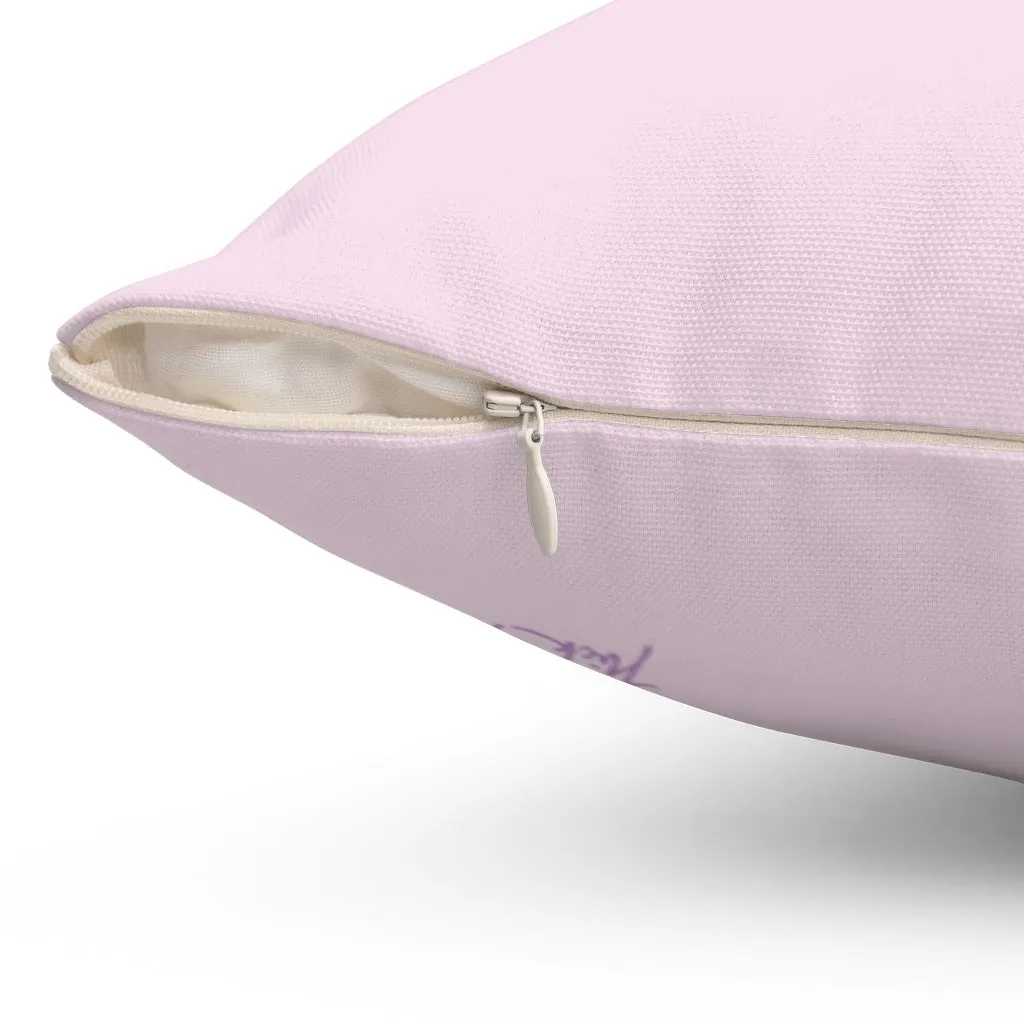 Pink Scallop Throw Pillow