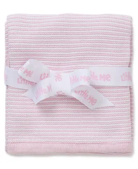 Pink Textured Receiving Blanket