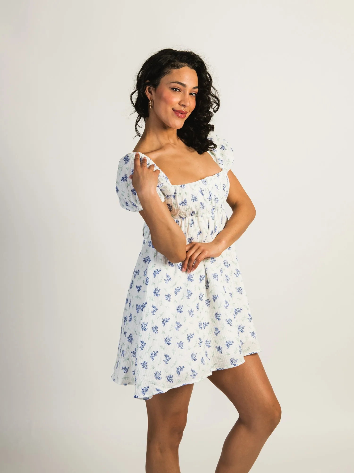 PRINCESS POLLY LET'S DANCE MINI FLORAL DRESS