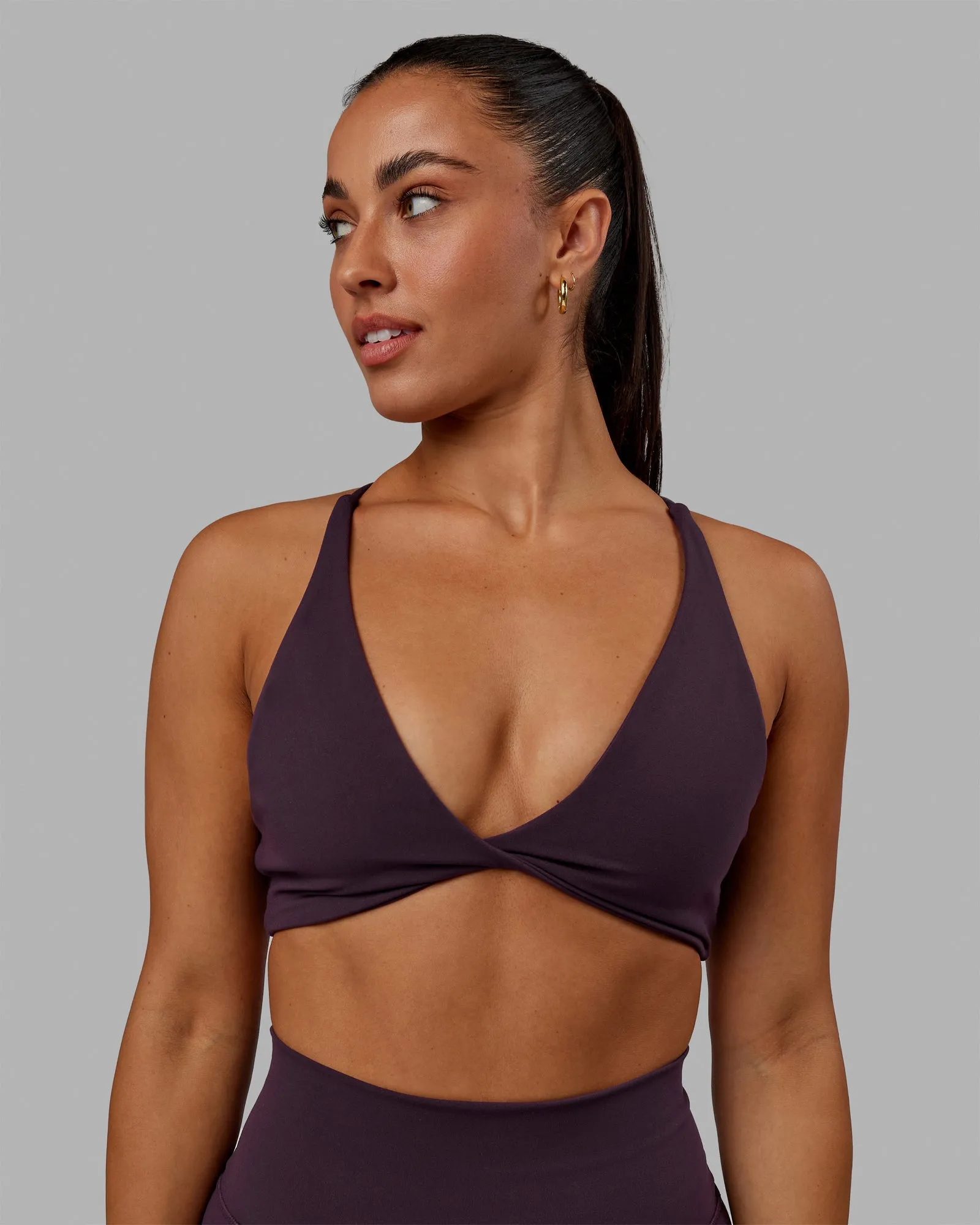 Progression Sports Bra - Midnight Plum