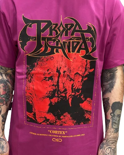 Propaganda Cortex Short Sleeve T-Shirt 23SSPRTS611 purple