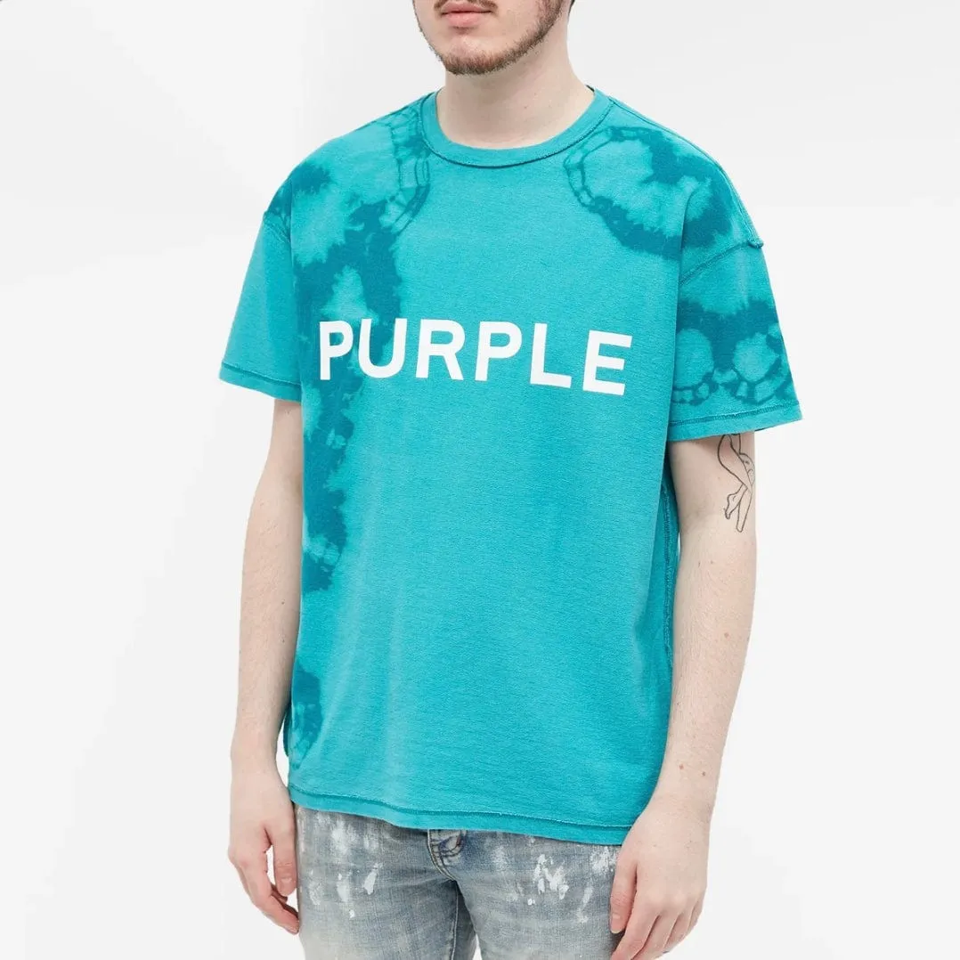 Purple Brand Inside Out Fanfare Core Textured Jersey Tee (Green Tie Dye)