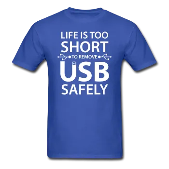 "Life is too Short" (white) - Men's T-Shirt