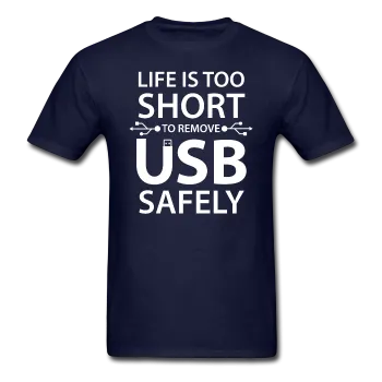 "Life is too Short" (white) - Men's T-Shirt