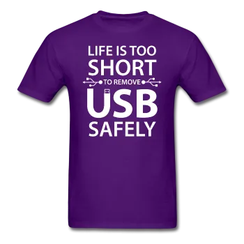 "Life is too Short" (white) - Men's T-Shirt