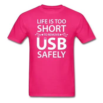 "Life is too Short" (white) - Men's T-Shirt