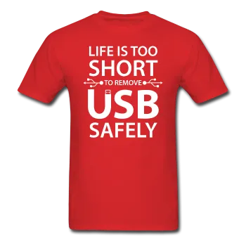 "Life is too Short" (white) - Men's T-Shirt