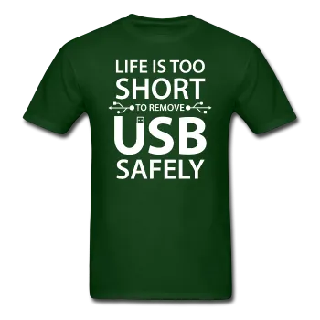 "Life is too Short" (white) - Men's T-Shirt