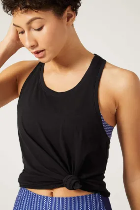 Ray Racerback Tank Black