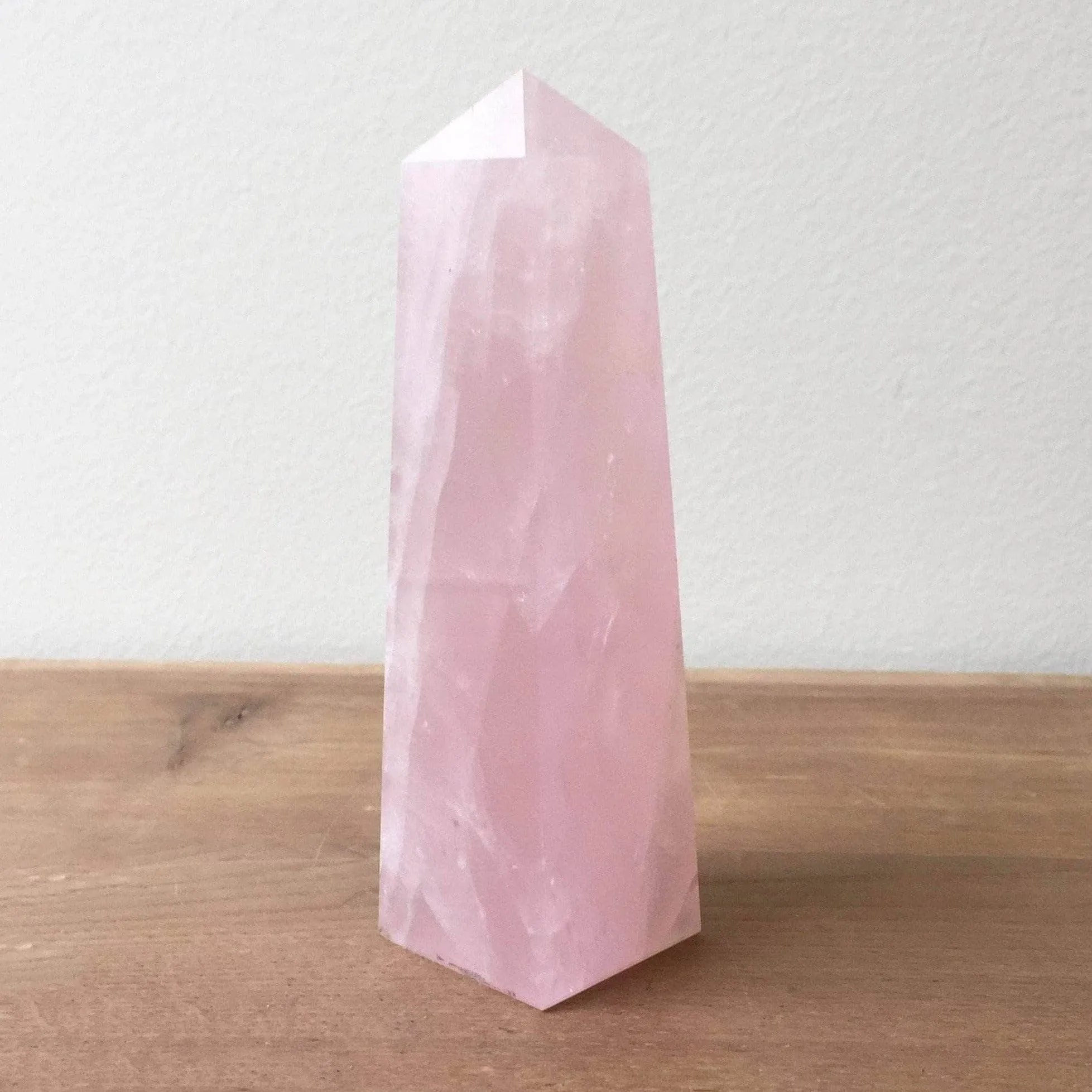 Rose Quartz Crystal Tower by Tiny Rituals