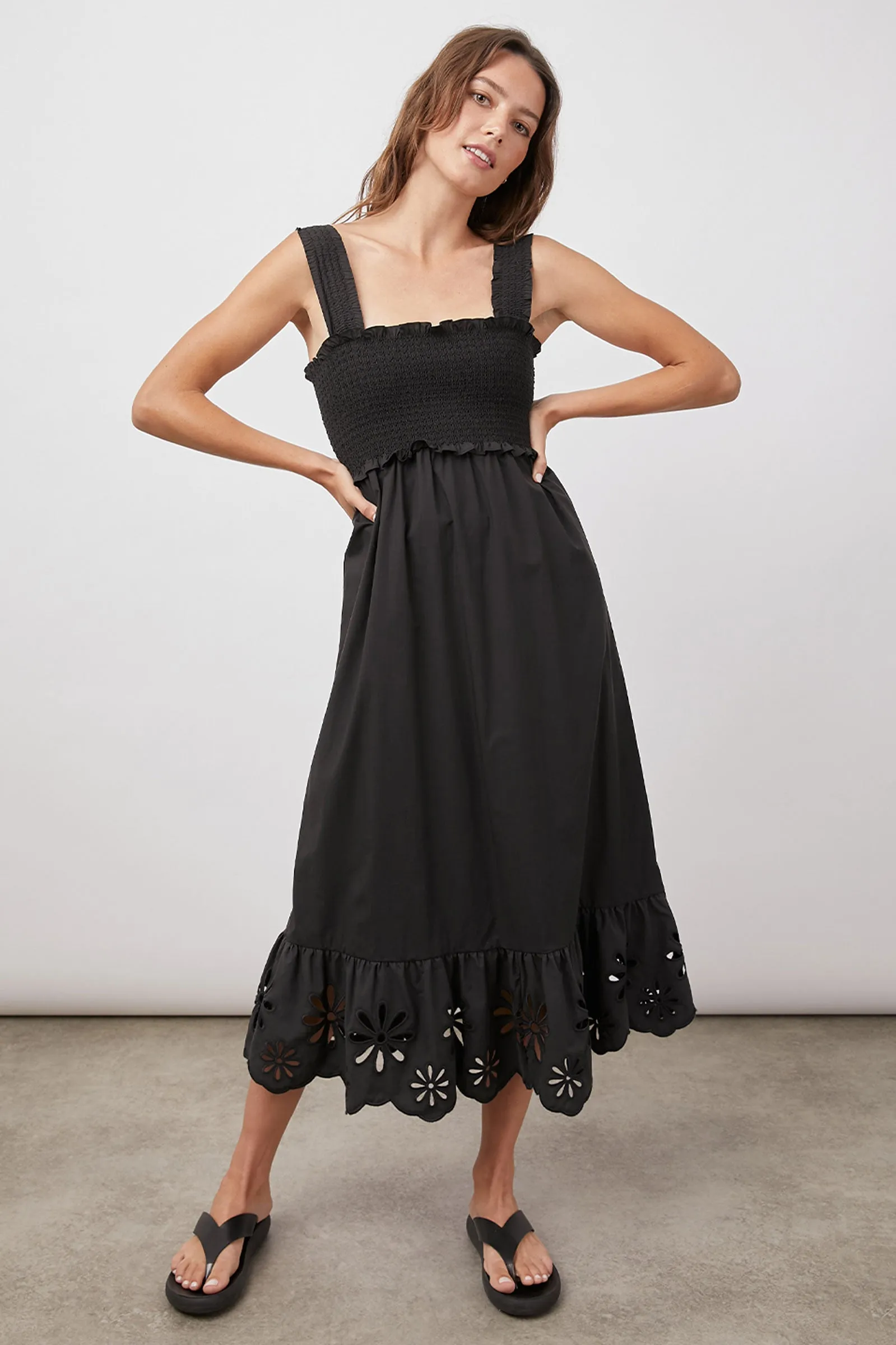 Rumi Cotton Eyelet Dress