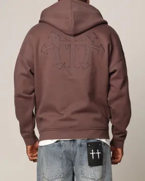 Saint Morta Sorrows Zip Hoodie Chocolate