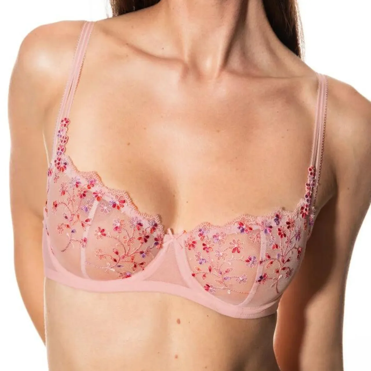 Serie Delightful Balconette Bra in Bonbon Pink