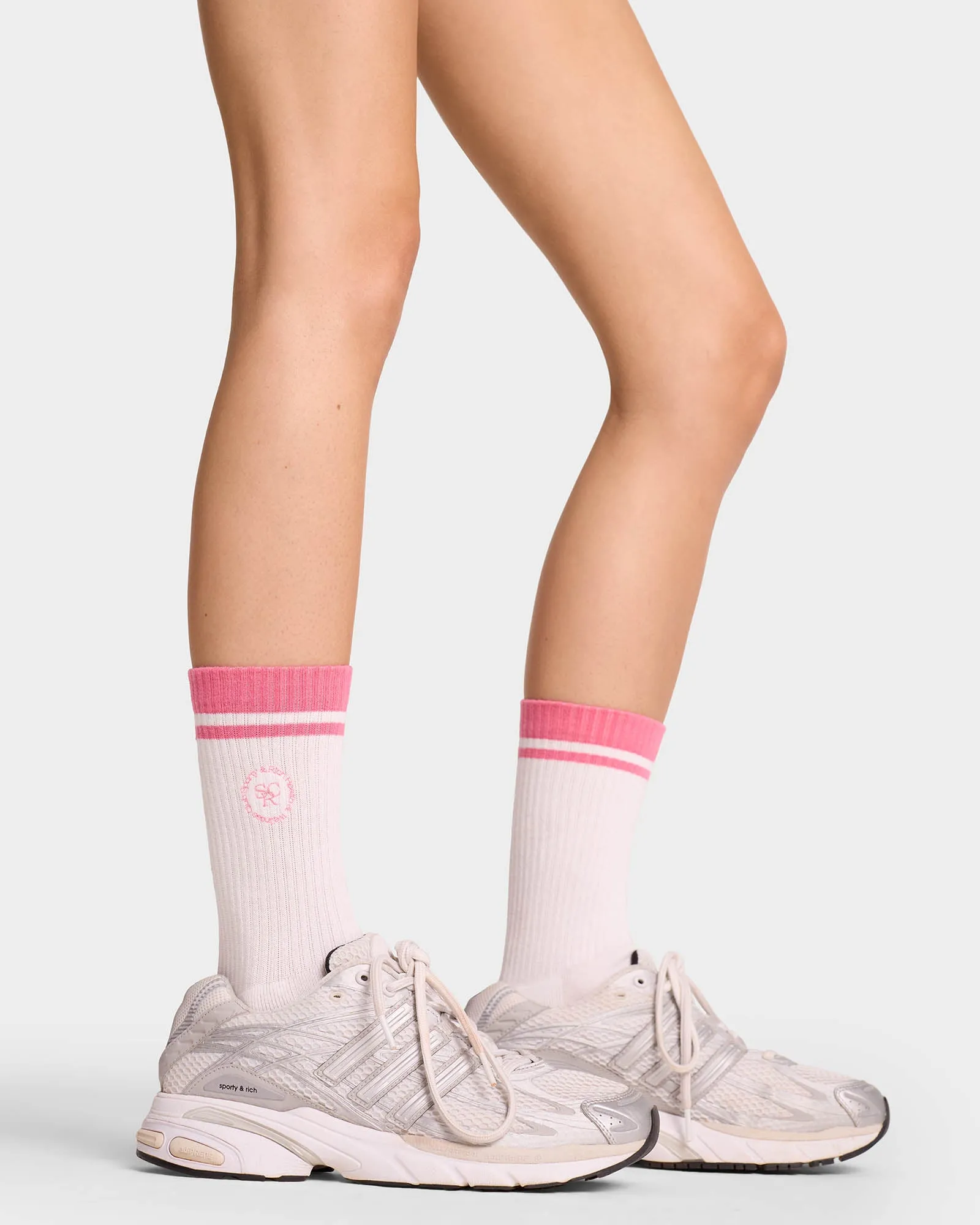 SRHWC Socks - White/Cotton Candy