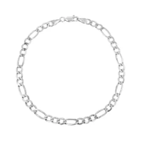 Sterling Silver  3mm Figaro Bracelet