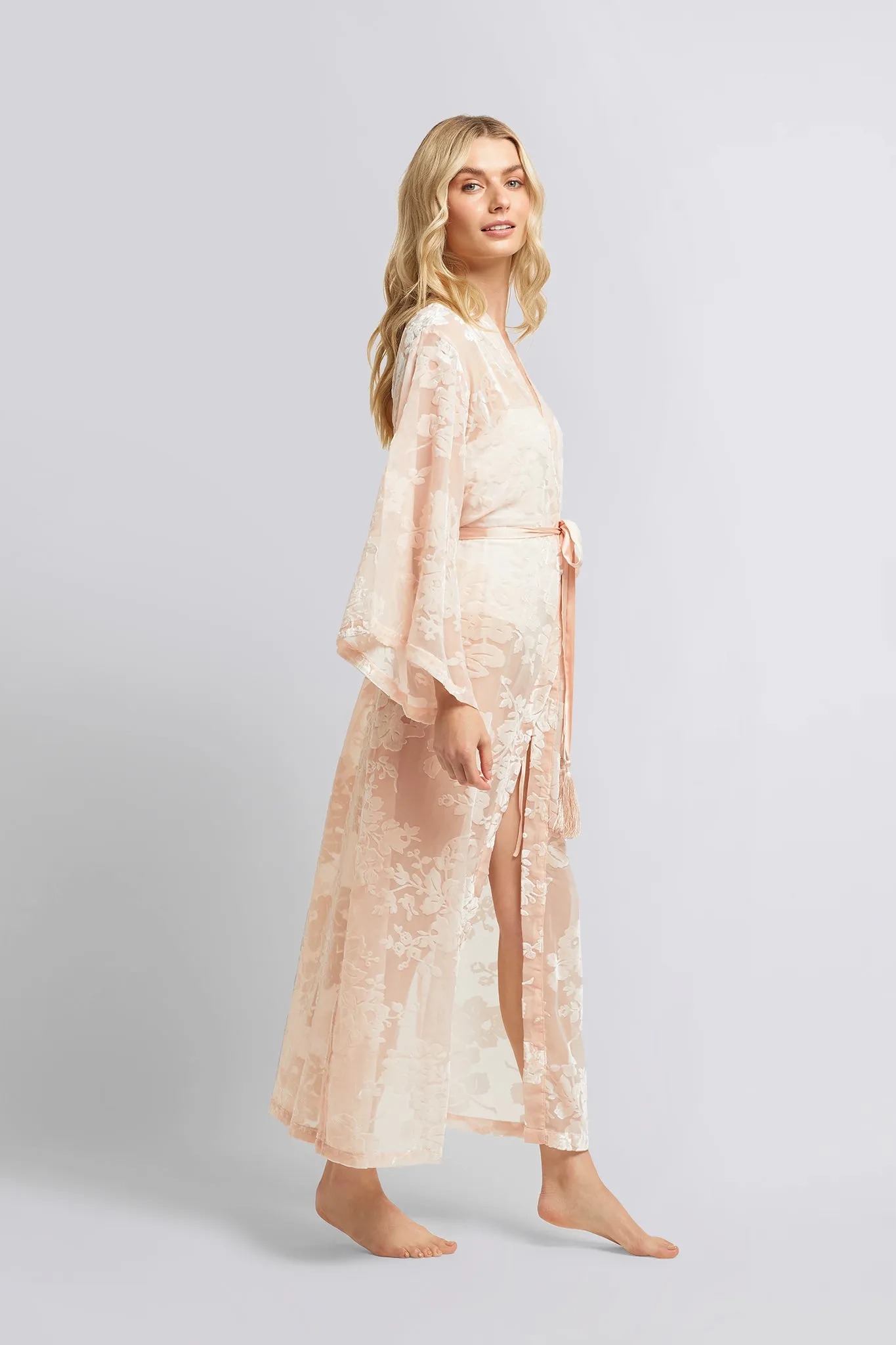 Stevie Maxi Robe - Blush