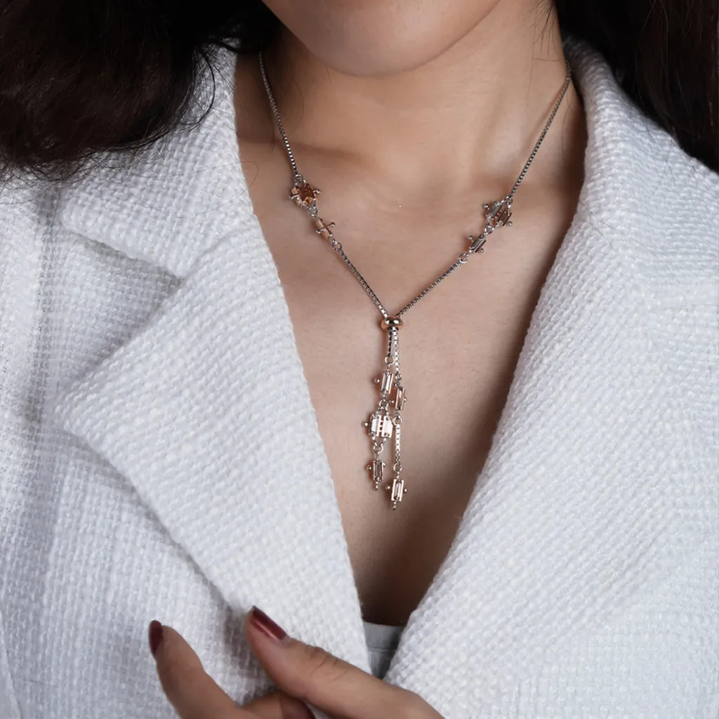 Sugar Crystal Necklace [Champagne gems]