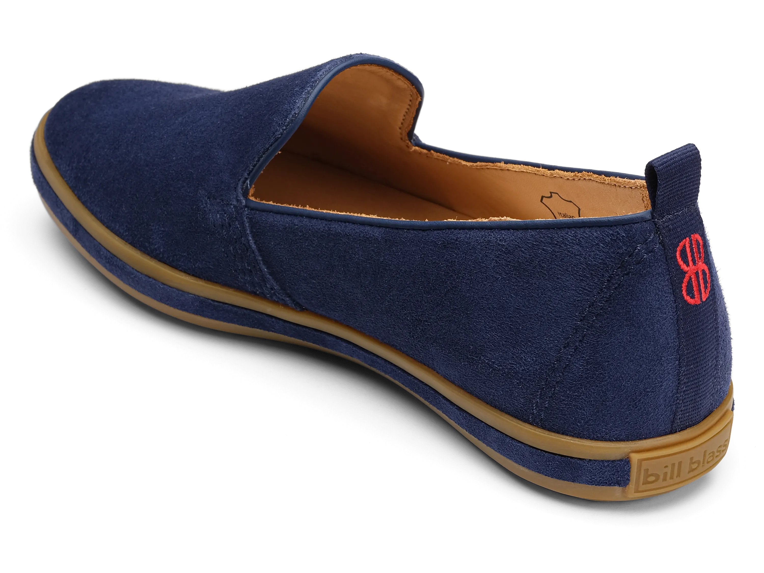 Sutton Suede Slip On - Blueberry