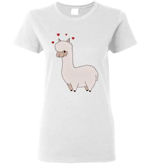 t-shirt: Alpaca Love Gildan Ladies Short-Sleeve