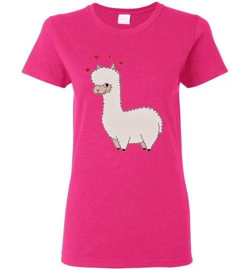 t-shirt: Alpaca Love Gildan Ladies Short-Sleeve