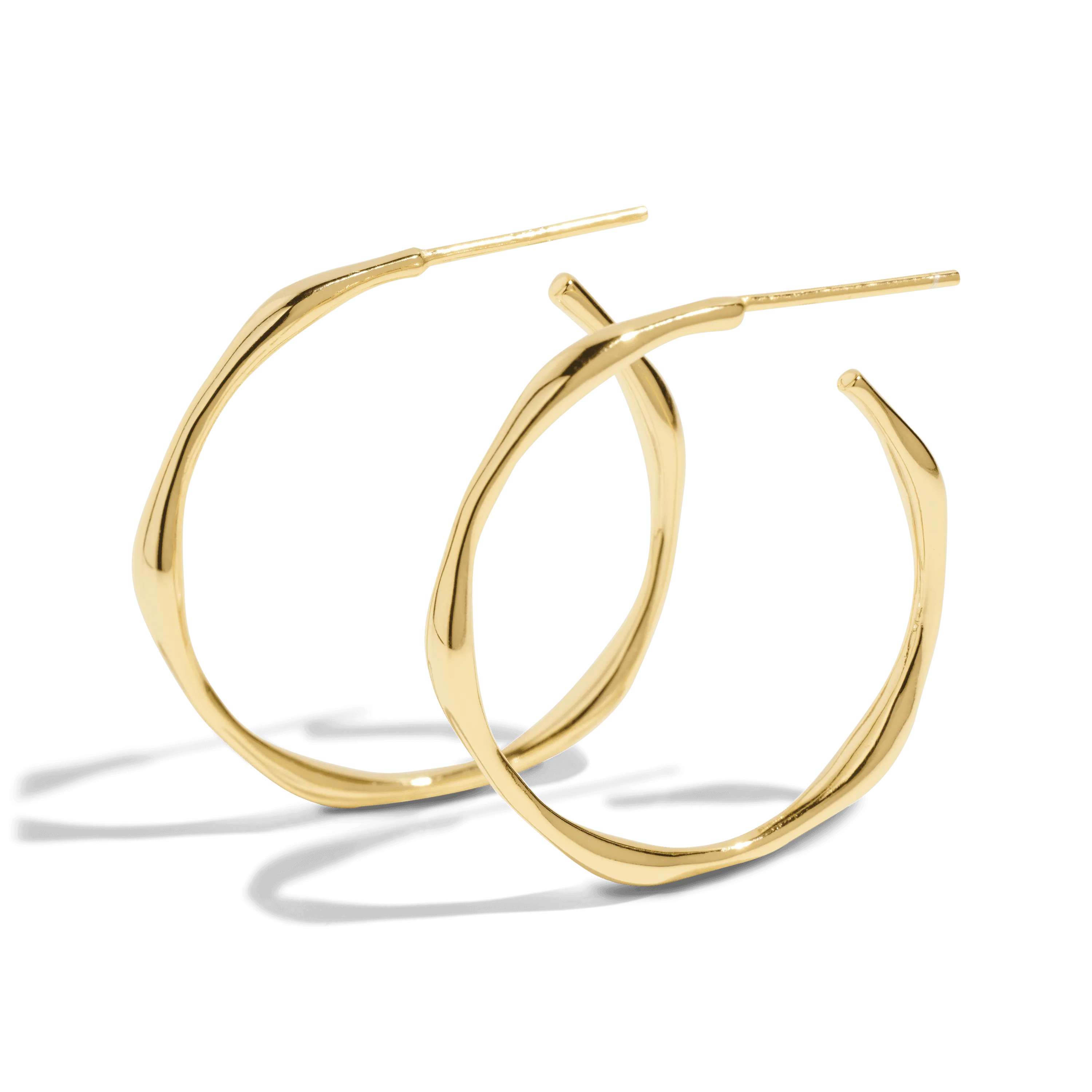 THE COCO HOOP - Solid 14k yellow gold