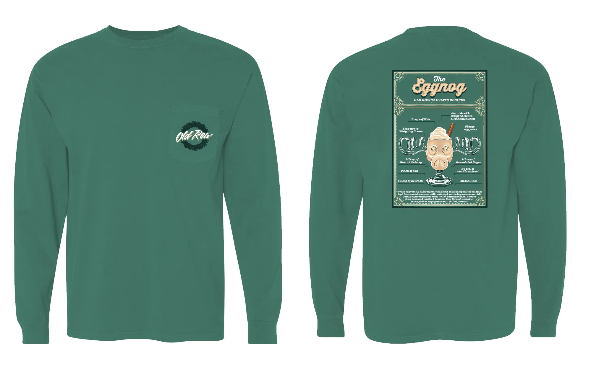 The Eggnog Long Sleeve Pocket Tee