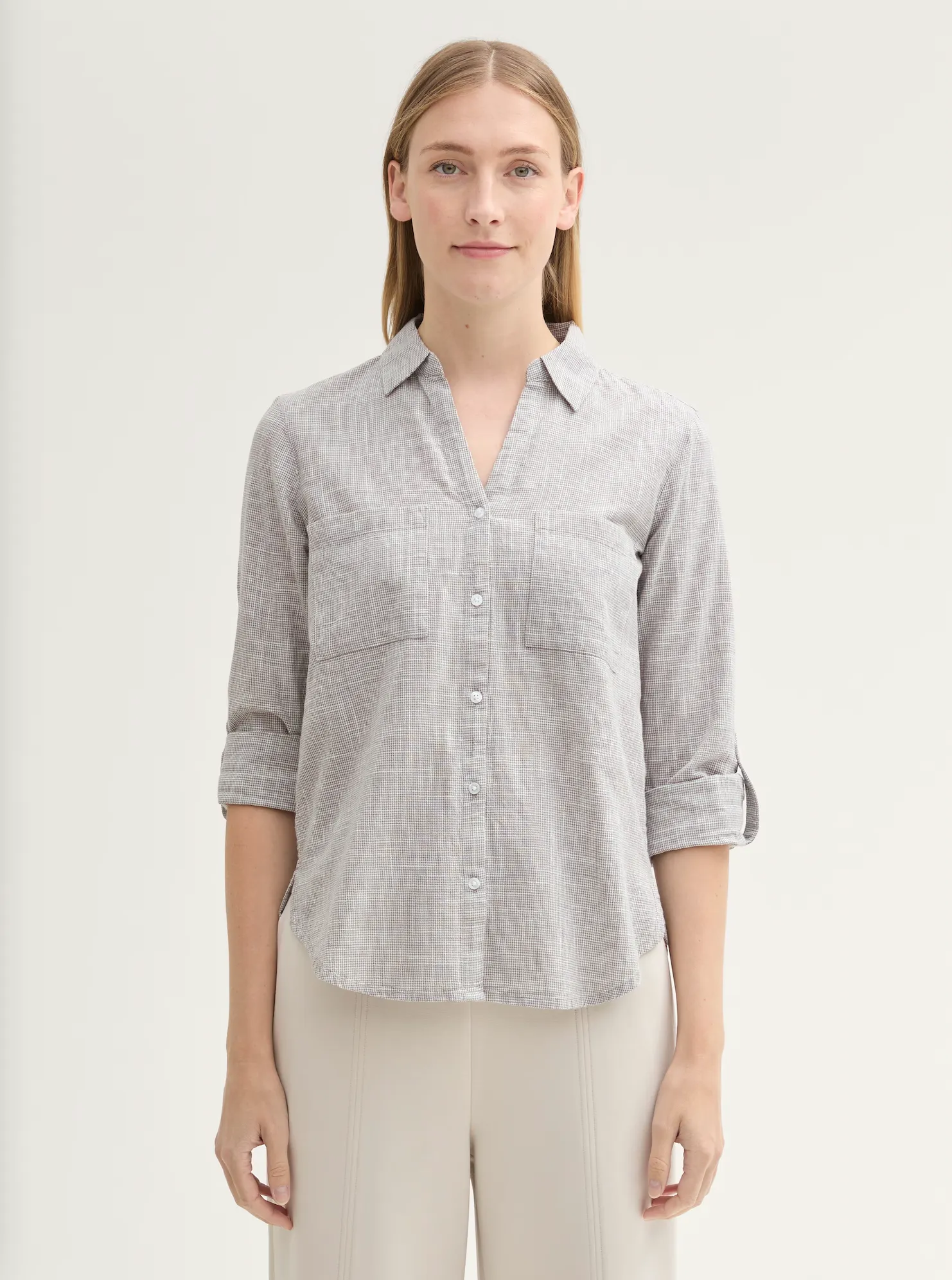 Tom Tailor Blouse in Grey