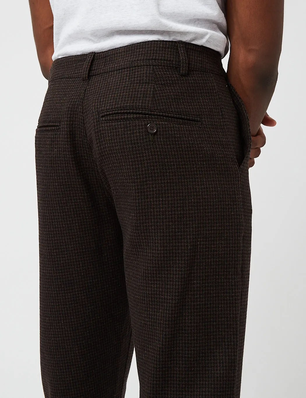 Universal Works Military Chino (Dogtooth Wool) - Brown