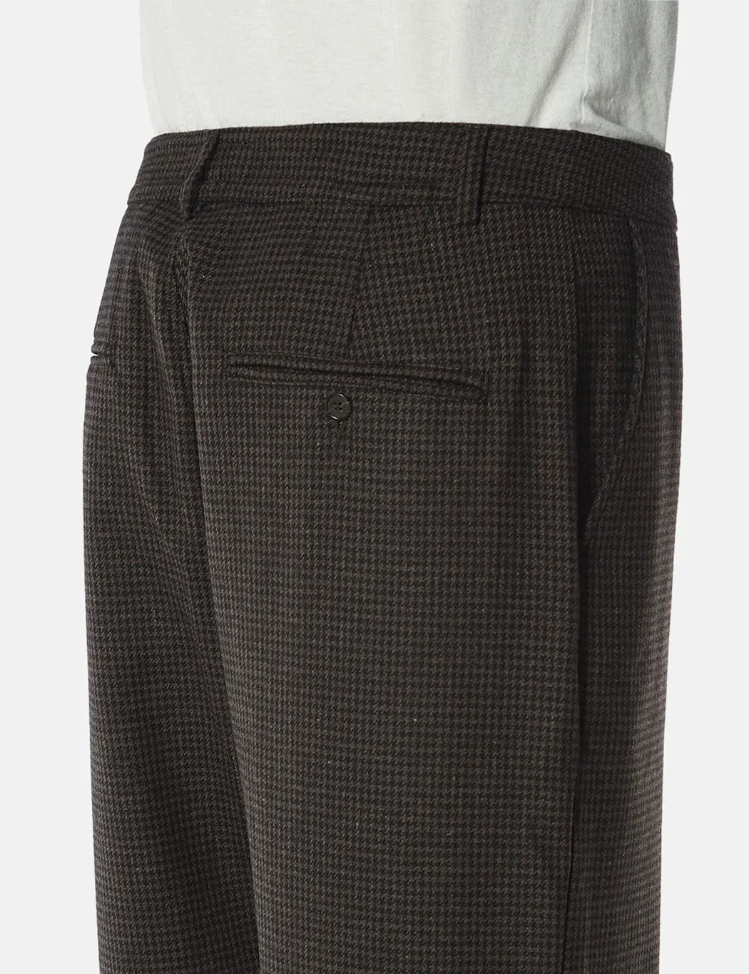 Universal Works Military Chino (Dogtooth Wool) - Brown