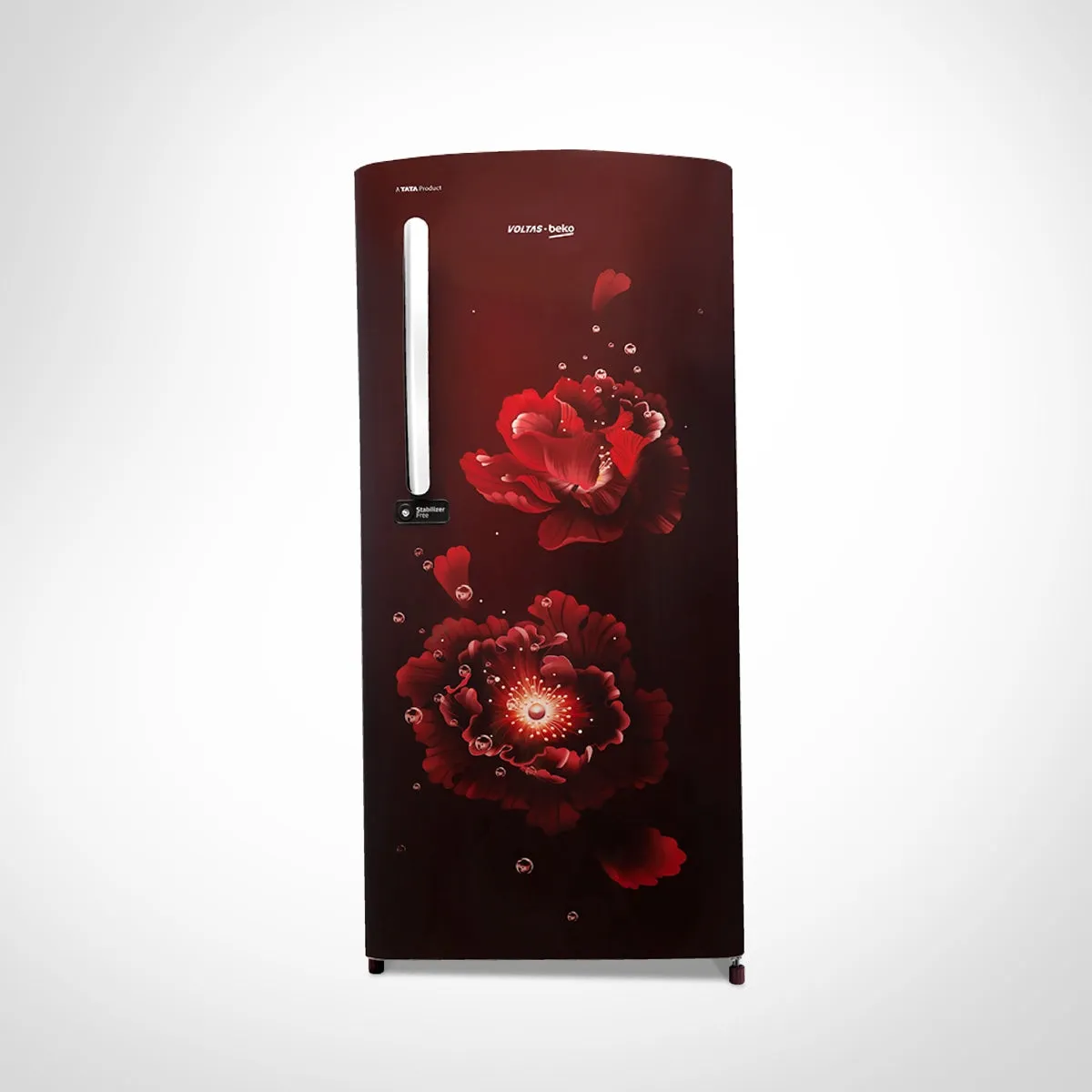 Voltas Beko 185 L, 4 Star, Single Door DC Refrigerator (Fairy Flower Wine)